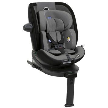 Автокресло Chicco EverOne i-Size Grey 3 уровни наклона сиденья, регулировка подголовника, Isofix и опорная ножка