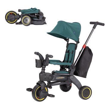 Дитячий триколісний велосипед TILLY COMBI T-392 GREEN