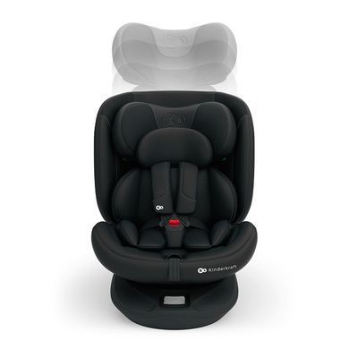 Автокрісло Kinderkraft i-Grow 2 Plus i-Size Black (KCIGRO02BLKPL00) з поворотною базою EASY SPIN 360&deg;, вкладиш для новонародженого, система AIR FLOW