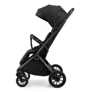 Прогулянкова коляска Kinderkraft Dave Venezian Black (KSDAVE00BLK0000) з великими колесами, автоматичне складання, велике спальне місце