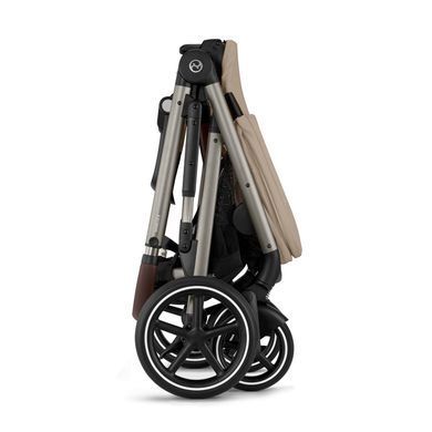 Универсальная коляска 2 в 1 для двойни или погоды Cybex Gazelle S TPE Almond Beige 2025