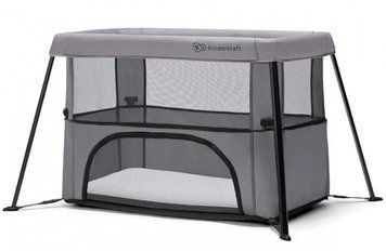 Кровать-манеж 2 в 1 Kinderkraft Movi Grey (KCMOVI00GRY0000)