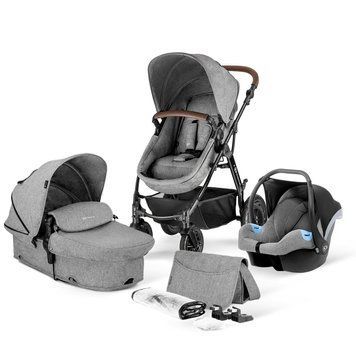 Універсальна коляска 3 в 1 Kinderkraft Moov Gray Melange (KKWMOOVGRYM0NC)