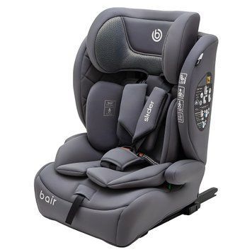Автокрісло Bair Slider i-size Isofix BS-03 grey з ременем Top Tether, бічний захист, анатомічний вкладиш SPS