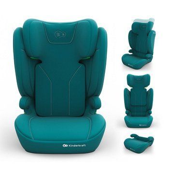 Автокресло Kinderkraft i-Spark 2 Plus i-Size Green (KCISPA02GREPL00) с функцией бустера, 10 положений подголовника, система SPS и H-GUARD