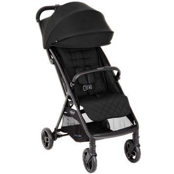 Прогулянкова коляска Graco Myavo чорна легка вага, автоматичне складання, знімний бампер