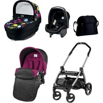 Універсальна коляска 3в1 Peg-Perego Book Plus Elite Manri з малюнком (шасі ICBO0000NL65, мод.наб IPMS170035MK01RO01, сид ISPV300062SO13DX29)