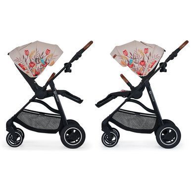 Прогулочная коляска Kinderkraft All Road Bird (KKWALROBIR0000) 5 уровней ручки, Click & Fold, реверсивная установка