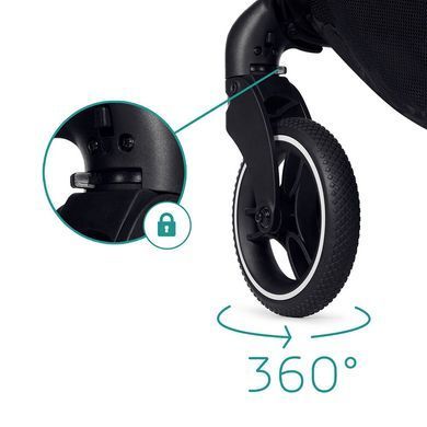 Прогулочная коляска Kinderkraft All Road Bird (KKWALROBIR0000) 5 уровней ручки, Click & Fold, реверсивная установка