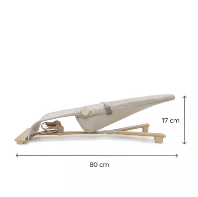 Шезлонг-гойдалка Kinderkraft Mimi Beige Wood (KBMIMI00WOD0000)