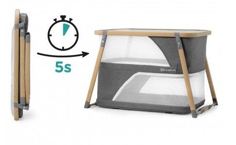 Кровать-манеж 4 в 1 Kinderkraft Sofi Plus Grey (KLSOFIPLGRY0000)