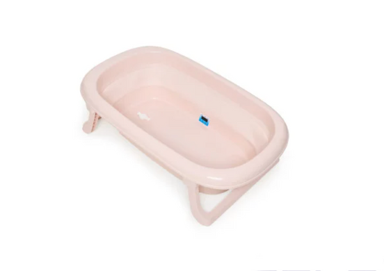 Ванна детская складная Tega Baby Foldable Bathtub rosewater с термометром, легкий вес