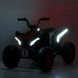 Дитячий квадроцикл на акумуляторі Bambi Racer M 6283EL-8 чорно-рожевий передні та задні фари зі світлом, 2 мотори, педаль-гальмо