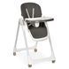 Стільчик для годування BAMBI M 5673 Gray зі знімним чохлом з екошкіри, 3 положення спинки, регулювання глибини столика