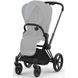 Універсальна коляска 2 в 1 Cybex Priam 4.0 Mirage Grey шасі Matt Black
