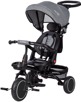 Триколісний дитячий велосипед 5в1 FreeON Free2Move ELIPSO black grey