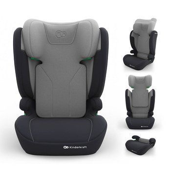 Автокресло Kinderkraft i-Spark 2 Plus i-Size Grey (KCISPA02GRYPL00) с функцией бустера, 10 положений подголовника, система SPS и H-GUARD