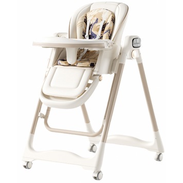 Стульчик для кормления с функцией качели 4в1 Adbor KIVI v-7 beige со встроенными мелодиями, съемный чехол, регулировка спинки