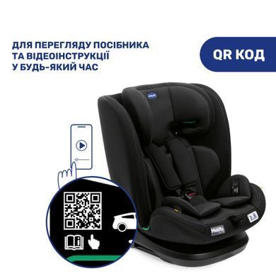 Автокрісло Chicco Mokita Black з системою ISOFIX та Top Tether, анатомічний вкладиш для малюків