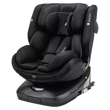 Автокрісло Osann Eno360 i-Size All Black з ISOFIX, оберт на 360, вкладка для новонароджених