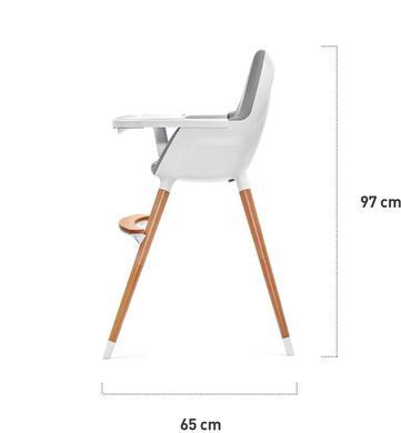 Стільчик для годування 2 в 1 Kinderkraft Fini Gray Leg (KKKFINIGRYLEG0)