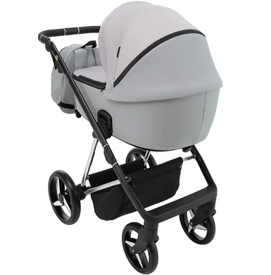 Коляска 2 в 1 Adamex Blanc Special Edidion PS-586 сіра