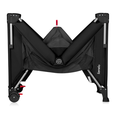 Ліжечко-манеж дитяче 3в1 Lionelo ELLEN BLACK CARBON
