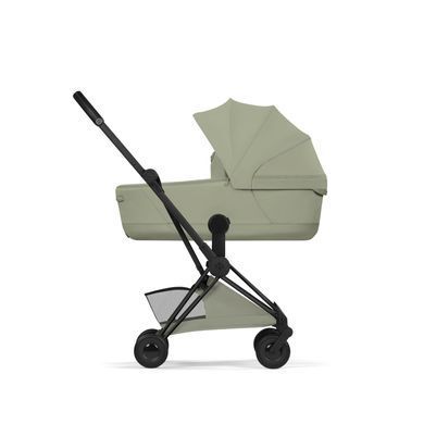 Прогулочная коляска Cybex Coya Style Sage Green Matt Black Frame в самолет, стандарт ручной клади IATA, ультракомпактная