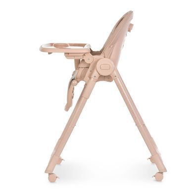Стульчик для кормления El Camino CRYSTAL ME 1037 Nude Pink с регулировкой спинки и подножки, экокожа