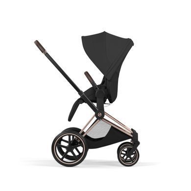 Тканинний чохол для прогулянкового блоку Cybex Priam/e-Priam Style Collection Sepia Black зі збільшеним капюшоном, ремені One-Pull