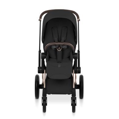 Тканинний чохол для прогулянкового блоку Cybex Priam/e-Priam Style Collection Sepia Black зі збільшеним капюшоном, ремені One-Pull