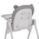 Стільчик для годування EL CAMINO ME 1037 CRYSTAL Bear Gray 4 колеса зі стопором, компактне складання