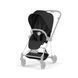 Текстиль для прогулянкового блоку Cybex Mios Style Collection Sepia Black з регульованим капюшоном XXL, вентиляція спинки, ремені безпеки One Pull