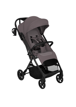 Прогулянкова коляска Lionelo TANSI BEIGE TAUPE з просторим спальним місцем, амортизація коліс, складання однією рукою