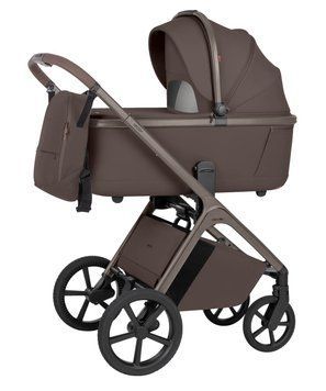 Коляска 2в1 CARRELLO Vector CRL-6553 Coffee Beige регулювання висоти капюшона, система Memory Button, збільшена люлька