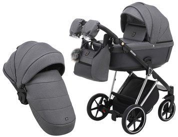 Коляска 2 в 1 Adamex Rimini LUX PКоляска 2 в 1 Adamex Belissa Special Edidion (Chrome) PS-609 графіт - графіт шкіра (перфорація)R-1