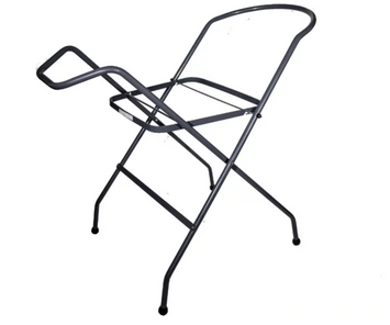 Стійка - підставка для дитячої ванни Tega Baby LUX 102/102 graphite універсальна з антиковзними ніжками, міцна металева конструкція