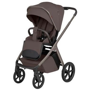 Коляска 2в1 CARRELLO Vector CRL-6553 Coffee Beige регулювання висоти капюшона, система Memory Button, збільшена люлька