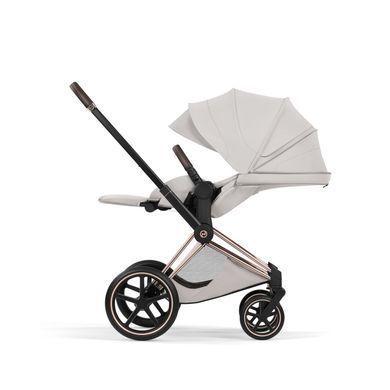 Тканинний чохол для прогулянкового блоку Cybex Priam/e-Priam Style Collection City Grey зі збільшеним капюшоном, ремені One-Pull