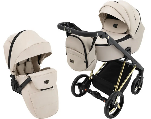 Коляска 2 в 1 Adamex Blanc Special Edidion PS-802 бежевий