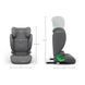Автокрісло Kinderkraft Junior Fix 2 Plus i-Size Black (KCJUFI20GRYPL0N) з оббивкою AIR FLOW, кріплення ISOFIX, бічний захист SPS, H-GUARD