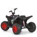 Детский квадроцикл на аккумуляторе Bambi Racer M 6283EL-3 красно-черный передние и задние фары со светом, 2 мотора, педаль-тормоз