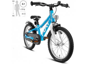 Дитячий велосипед Puky CYKE 16-1 ALU Freewheel Blue 4410/4363 для дітей 4 роки+ (тільки з ручними гальмами)