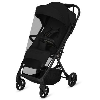Прогулянкова коляска Lionelo TANSI BLACK ONYX з просторим спальним місцем, амортизація коліс, складання однією рукою