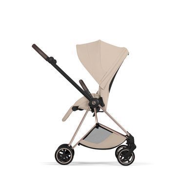 Текстиль для прогулочного блока Cybex Mios Style Collection Cozy Beige с регулируемым капюшоном XXL, вентиляция спинки, ремни безопасности One Pull