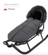 Зимний конверт для новорожденных Bair Alaska Thermo smoke graphite новинка 2025