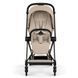 Коляска 2в1 Cybex Mios Comfort 5.0 Cozy Beige шасси Matt Black сборка люльки из шасси, легкая и маневренная, амортизация всех колес