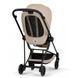Коляска 2в1 Cybex Mios Comfort 5.0 Cozy Beige шасси Matt Black сборка люльки из шасси, легкая и маневренная, амортизация всех колес
