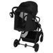 Прогулянкова коляска Lionelo TANSI BLACK ONYX з просторим спальним місцем, амортизація коліс, складання однією рукою