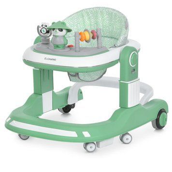 Ходунки-пушер 2в1 EL CAMINO ME 1200 URSA Green с игрушками и музыкой